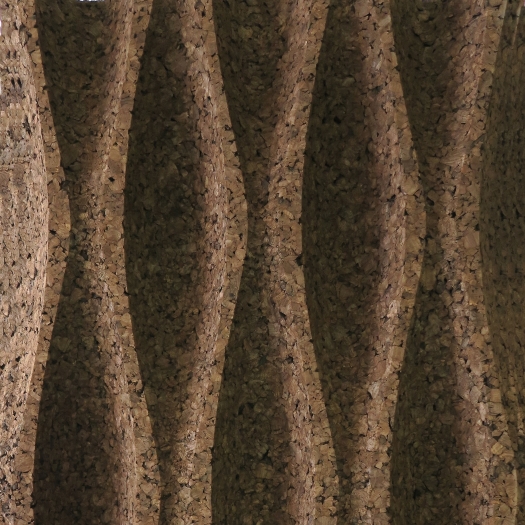 Corcho Natural Decorativo Onda L2 - Placas 1000x500mm