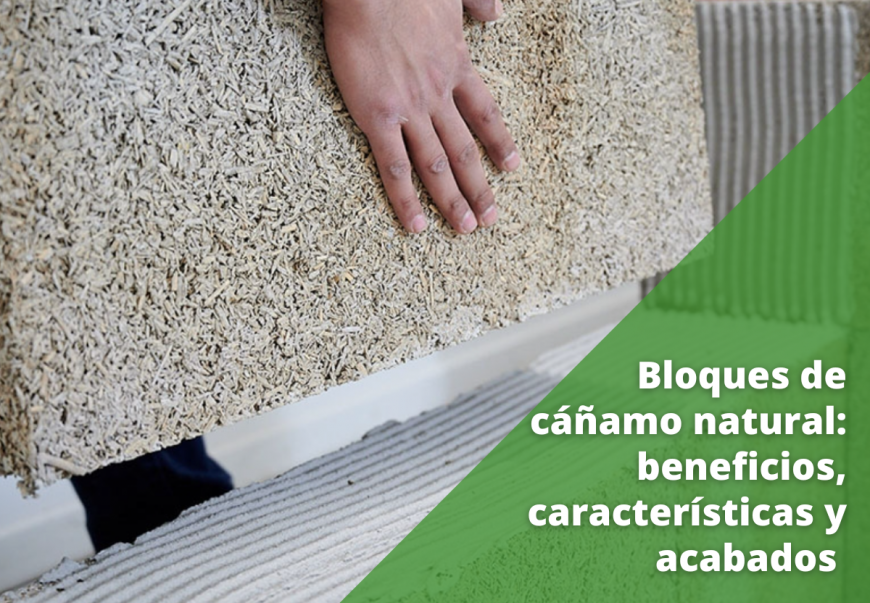 Bloques de cáñamo natural para construcciones eficientes